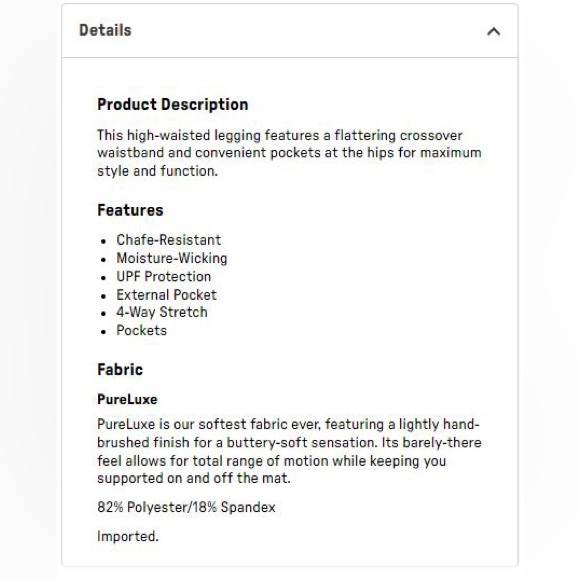 NWT- Fabletics PureLuxe High-Waisted Crossover 7/8 Leggings -BLACK (24”)- New! - Picture 12 of 13